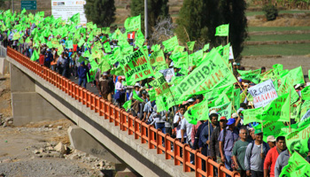 A protest against the Tia Maria copper project (STR/EPA-EFE/Shutterstock)