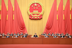 President Xi Jinping delivers a speech at the Poverty Alleviation Grand Gathering, February 2021 (Chine Nouvelle/SIPA/Shutterstock)