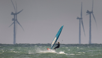 Rampion Offshore Wind Farm, West Sussex coast, United Kingdom, October 2020 (Peter MacDiarmid/Shutterstock)