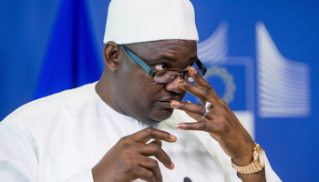 The Gambia’s President Adama Barrow (Stephanie Lecocq/EPA-EFE/Shutterstock)