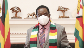 Zimbabwe’s President Emmerson Mnangagwa (Xinhua/Shutterstock)