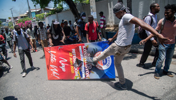 Haitians protest against changing the constitution, Port Au Prince, Haiti - 28 April (Jean Marc Herve Abelard/EPA-EFE/Shutterstock)