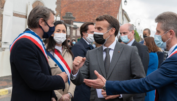 French President Emmanuel Macron (Jacques Witt/SIPA/Shutterstock)