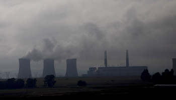 Smoke rises from an Eskom coal-fired power plant near Johannesburg (Kim Ludbrook/EPA-EFE/Shutterstock)