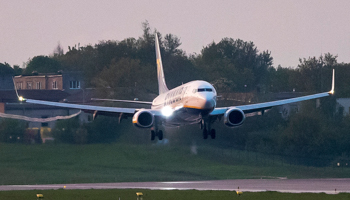 Ryanair flight FR4978 lands in Vilnius after being diverted to Minsk (Mindaugas Kulbis/AP/Shutterstock)