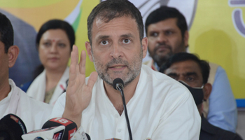 The main opposition Congress party’s Rahul Gandhi (Anuwar Hazarika/NurPhoto/Shutterstock)
