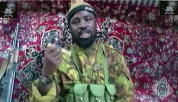Boko Haram leader Abubakar Shekau, May 2014 (Shutterstock)