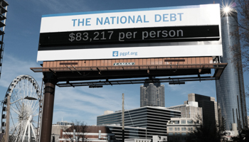 National Debt Clock in Atlanta, Georgia, USA - December 2020 (John Arthur Brown/ZUMA Wire/Shutterstock)