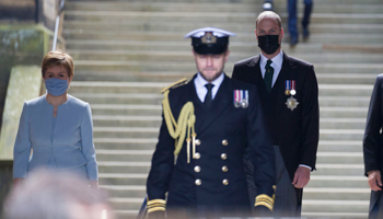 Scottish First Minister Nicola Sturgeon and Prince William (Michael McGurk/Shutterstock)