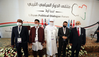 Libyan Political Dialogue Forum participants (Mohamed Messara/EPA-EFE/Shutterstock)