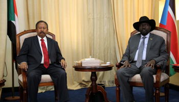 Sudanese Prime Minister Abdallah Hamdok meets South Sudanese President Salva Kiir (Stringer/EPA-EFE/Shutterstock)