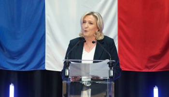 Marine Le Pen, leader of France's National Rally (Francois Greuez/SIPA/Shutterstock)