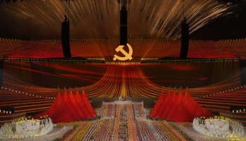 A gala show celebrating the centenary of the Chinese Communist Party (Ng Han Guan/AP/Shutterstock)