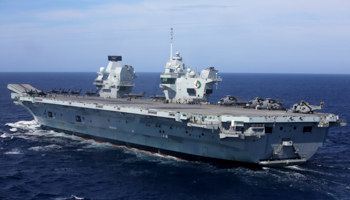 The UK aircraft carrier HMS Queen Elizabeth (Ana Brigida/AP/Shutterstock)