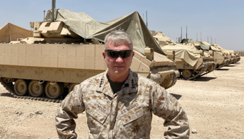 US CENTCOM commander General Frank McKenzie visiting US bases in north-eastern Syria on May 21 (Lolita C Baldor/AP/Shutterstock)