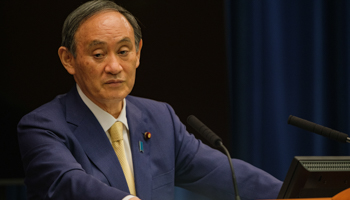 Japanese Prime Minister Yoshihide Suga (Pool Mandatory Credit: Photo by POOL/ZUMA Wire/Shutterstock)