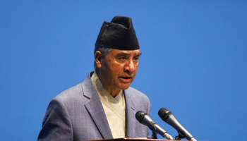 Prime Minister SB Deuba (Subash Shrestha/Shutterstock)