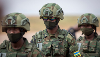 Rwandan troops prepare to deploy to Mozambique, June 10, 2021 (Muhizi Olivier/AP/Shutterstock)