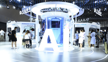 The 2021 World Artificial Intelligence Conference in Shanghai (Chine Nouvelle/SIPA/Shutterstock)