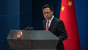 Chinese Foreign Ministry spokesman Zhao Lijian (Roman Pilipey/EPA-EFE/Shutterstock)