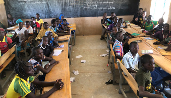 Children at school, Burkina Faso, 2020 (Sam Mednick/AP/Shutterstock)