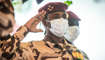 Chadian interim President Mahamat Idriss Deby (Christophe Petit Tesson/AP/Shutterstock)