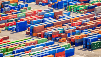 Containers at a port in Barcelona, Spain(Jacek Sopotnicki/imageBROKER/Shutterstock)