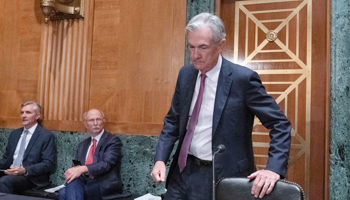 Federal Reserve Board Chair Jerome Powell arrives to testify before a Senate committee, Washington DC, July 15 (Jose Luis Magana/AP/Shutterstock)