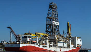 Turkish drilling ship Yavuz Istanbul at Haydarpasa port, Istanbul, August 17, 2021 (Altan Gocher/GocherImagery/Shutterstock)
