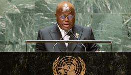 Ghana President Nana Akufo-Addo addresses the UN General Assembly (Justin Lane/AP/Shutterstock)