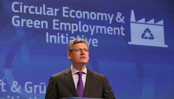 EU Commision Circular Economy Initiative, 2014 (Julien Warnand/EPA/Shutterstock)