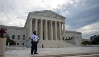 The US Supreme Court building in Washington DC on the first day of the new term, October 4 (Bonnie Cash/UPI/Shutterstock)