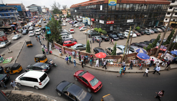 Downtown Ikeja district in Lagos (Ahmed Jallanzo/EPA/Shutterstock)
