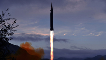North Korea test fires a hypersonic missile (KCNA/EPA-EFE/Shutterstock)