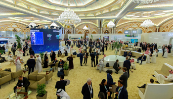 Delegates at Saudi Arabia’s annual Future Investment Initiative, October 26 (Uncredited/AP/Shutterstock)