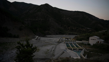The Langarica hydro-power plant on a tributary of the Vjosa river near Permet, Albania, June 20, 2019 (Felipe Dana/AP/Shutterstock)