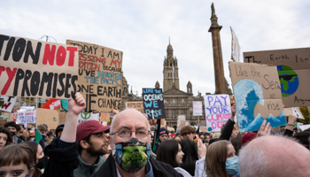 Climate change demonstrations during the COP26 summit, Glasgow, Scotland (Shutterstock / nathanchung)