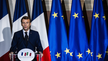 French President Emmanuel Macron (Francesco Fotia/AGF/Shutterstock)