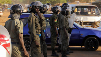 Policemen in Niamey (Souleymane Ag Anara/EPA-EFE/Shutterstock)