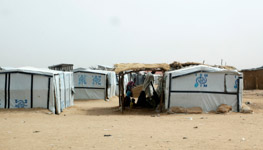 Internally displaced people camp in Maiduguri, north-east Nigeria (Akintunde Akinleye/EPA-EFE/Shutterstock)