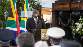 South African President Cyril Ramaphosa (CHINE NOUVELLE/SIPA/Shutterstock)