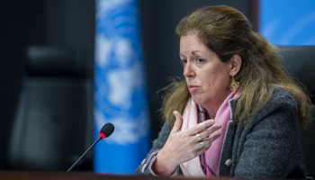 UN Special Adviser on Libya Stephanie Williams (Martial Trezzini/EPA-EFE/Shutterstock)