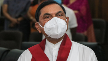 Finance Minister Basil Rajapaksa (Saman Abesiriwardana/Pacific Press/Shutterstock)