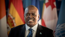 Botswana President Mokgweetsi Masisi (Nicolas Nicolas Messyasz/SIPA/Shutterstock)