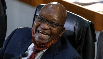 Former President Jacob Zuma at the Zondo Commission hearings (Yeshiel Panchia/EPA-EFE/Shutterstock)