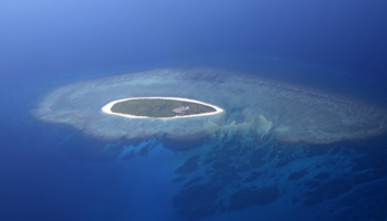 An island in the Spratlys (Francis R Malasig/EPA/Shutterstock)