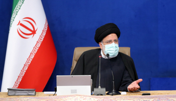 President Ibrahim Raisi attends a cabinet meeting in Tehran, February 2 (Iranian Presidency/ZUMA Press Wire/Shutterstock)
