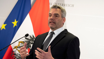 Austrian Chancellor Karl Nehammer (Lisa Leutner/AP/Shutterstock)