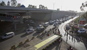 Nairobi Expressway under construction (Boniface Muthoni/SOPA Images/Shutterstock)