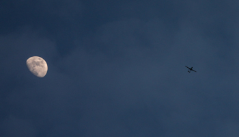 Israeli UAV over Gaza City, January 12, 2022 (Mohammed Saber/EPA-EFE/Shutterstock)